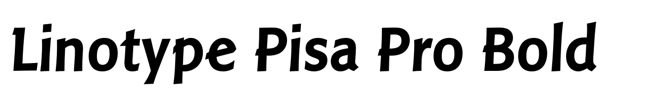 Linotype Pisa Pro Bold